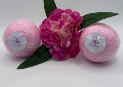 Champagne and Strawberries Scented Bath Bombs Handmade in Tasmania