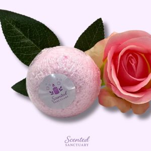 Rose Essential Oil Handmade Bath Bomb