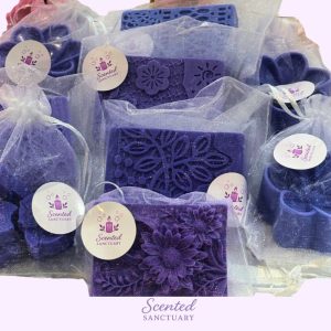 lychee and peony shea butter handmade soap from scented sanctuary