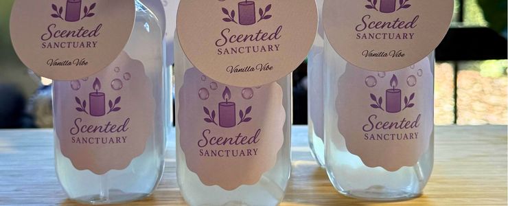 vanilla vibe room spray from scented sanctuary